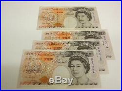 3 consecutive kentfield 10 pound banknotes and one other 1993 near unc condition