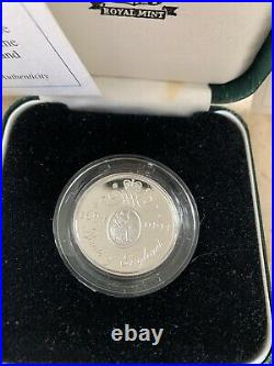 4 Coins 1994 1995 Silver Proof one Two Pound 50p £1 £2 Coin COA D-Day Welsh War