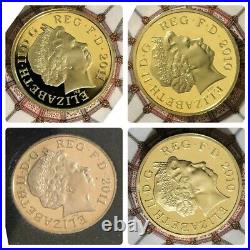 4 X £1 One Pound Proof Coins Capital Cities Set Edinburgh Cardiff London Belfast