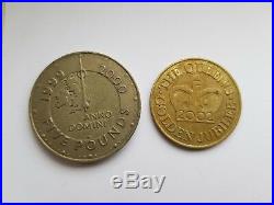 £5 £1 50p 20p 1p 2p 3p 6p 5p COIN Half Penny RARE FIFTY PENCE One Pound Golden