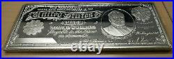 $5 Five Silver Dollars One Troy Pound Proof. 999 Silver Note Bar withCase and COA