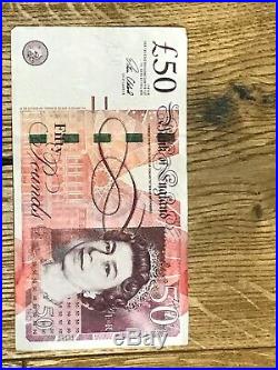 50 Pounds Note 007 one Serial