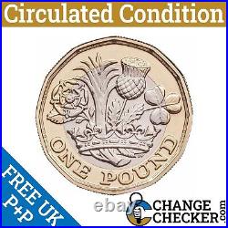 50x VGC 2016 Nations Of The Crown £1 One Pound Coin Circ Queen Elizabeth II 2nd