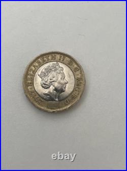 A BRITISH 2017 ELIZABETH II ONE POUND £1 coin, 7 Years Old