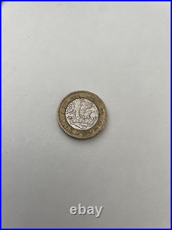 A BRITISH 2017 ELIZABETH II ONE POUND £1 coin, 7 Years Old