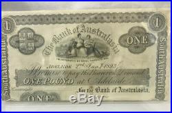 AUSTRALIA 1893 One Pound. BANK of AUSTRALIASIA PROOF BANKNOTE. VERY RARE