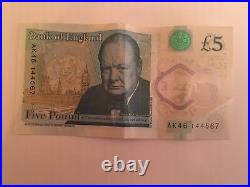 Ak46 44567 Extremely Valuable Collectibles Five Pound Note Rare