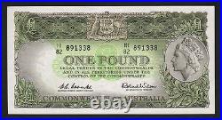 Australia R-34. (1961) One Pound. Coombs/Wilson. Reserve Bank. AU-UNC