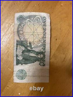 Bank Of England Queen Elizabeth One Pound Note. Bt16 992523