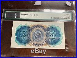 Bermuda 1966 Pick 20d One Pound Pmg 66 EPQ