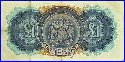 Bermuda Government May 12 1937 One Pound p-11B aVF King George VI