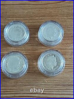 Bridge Design £1 Pattern Collection Royal Mint Sterling Silver 4 Coin Set