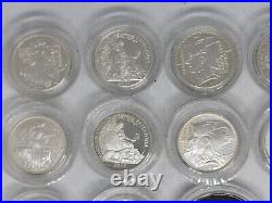 Britannia £1 ONE POUND COIN collection set bundle x 18 UK United Kingdom silver