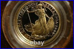 Britannia Ten Pounds £10 1988 1/10 Ounce Fine Gold PROOF RARE Date