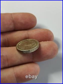 British 1 Pound Coin Circulated 1983 Minting Error Rare