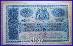 British Linen Bank 1945 Twenty Pounds Banknote