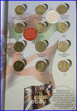 COMPLETE £1 Great British Coin Hunt Album with Completer Medallion vgc