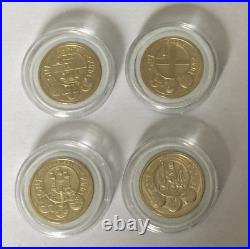 Capital Cities £1 Coin Proof Set, Brilliant UNC, BUNC, Edinburgh, Cardiff, London
