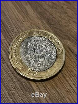 Charles Dickens 2 Pound Coin Error Rare One Off Mint Valuable