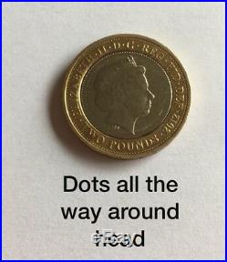 Charles Dickens 2012 £2 Two Pound Used Coins. One RARE With Double Minting Error