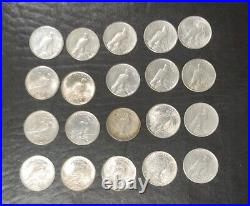 Circulated Peace Silver $1 20 Coin Roll Premium Woolworth/Woolco