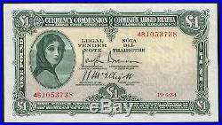 Currency Commission Irish Free State One Pound 1934. Date 19.4.34. Top end GVF