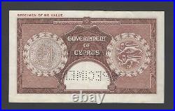 Cyprus One Pound Queen Elizabeth 1-6-1955 P35s Specimen Extremely fine