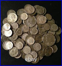 DEAL OF THE SUMMER! Lot Old US Junk Silver 101 Coins 1 Pound LB Pre-1965 Dates