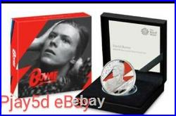 David Bowie 2020 £2 Two Pounds One Once 1oz Silver Proof Coin Preorder