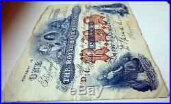 Decent Grade 1921 Royal Bank Of Scotland One Pound Banknote Signed Brown