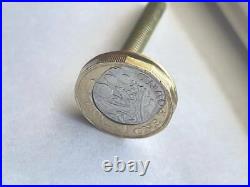 ERROR egg error 2017 £1 one pound coin partial collar Misprint with a fault Rare