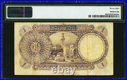 Egypt, 1 Pound 1926 Signed. Hornsby Pmg Vf 25 (cz. 18), Rare