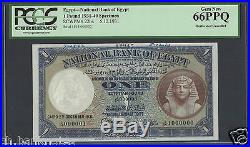 Egypt One Pound 5-12-1931 P22bs Specimen Uncirculated