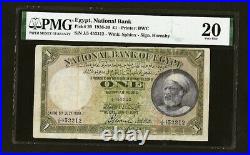 Egypt One Pound p20 1926 sign. Hornsby PMG 20 Vey Fine