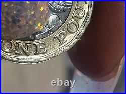 Elizabeth II 2016 1 one pound coin rare error