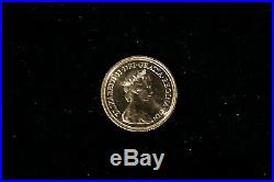 Elizabeth II Moneta Oro Gold One Pound SOVEREIGN 1 Sterlina 1976