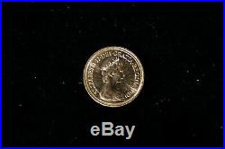 Elizabeth II Moneta Oro Gold One Pound SOVEREIGN 1 Sterlina 1976
