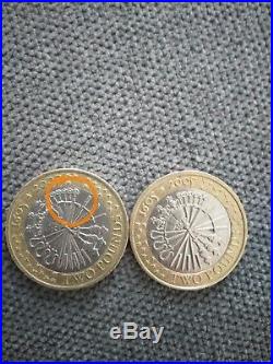 Extremely rare one of a kind Guy Fawks 2 pound coin