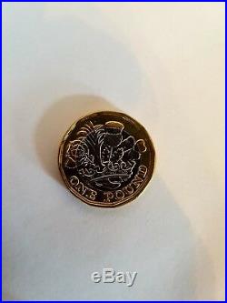 Extremely rare one pound coin miss stamped