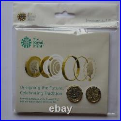 Farewell & Nations Of The Crown UK Privy £1 BU Two Coin Set 2016/17 Sealed