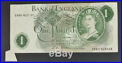 Fishtail Error Rare B305 Ffored 1967 One Pound £1 Banknote S95h 623125 Ef