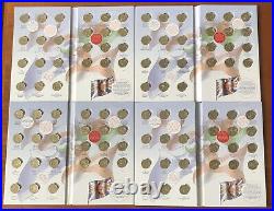 Four Pieces Of Royal Mint £1 Albums With 24 Circulated Coins + Sealed Medallions