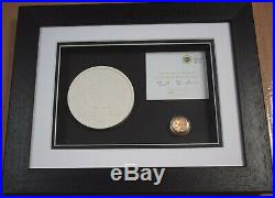 Framed 2010 Royal Mint £1 One Pound 19.61g London Proof Gold Coin Box COA