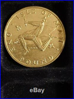 Full Die Mark Set Of IOM Isle Of Man Thin One Pound £1 Perceys Coins RARE