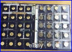 Full Set of 24 £1 old round one pound Coins Plus Full set of 35 50p coins Folder