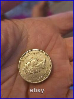 Great Britain £1 coin 1989 Nemo Me Impune Lacessit Coin Elizabeth 2 Scotland