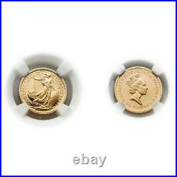 Great Britain 1987 Britannia 10 Pounds 1/10 oz Gold NGC PF70 SKU# 1261