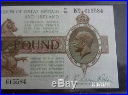 Great Britain & Ireland Treasury 1922-23 One Pound FISHER Pick-359a PMG-66 EPQ