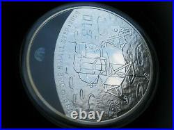 Guernsey 2009 5 oz Silver Proof £10 Pound Coin Moon Landing One Small Step