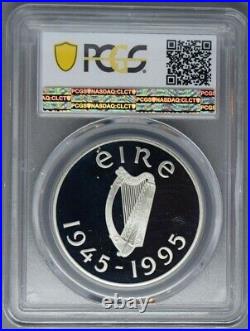 Ireland £1 pound Silver Proof 1995 United Nations 50th Anniversary pcgs pr69dcam